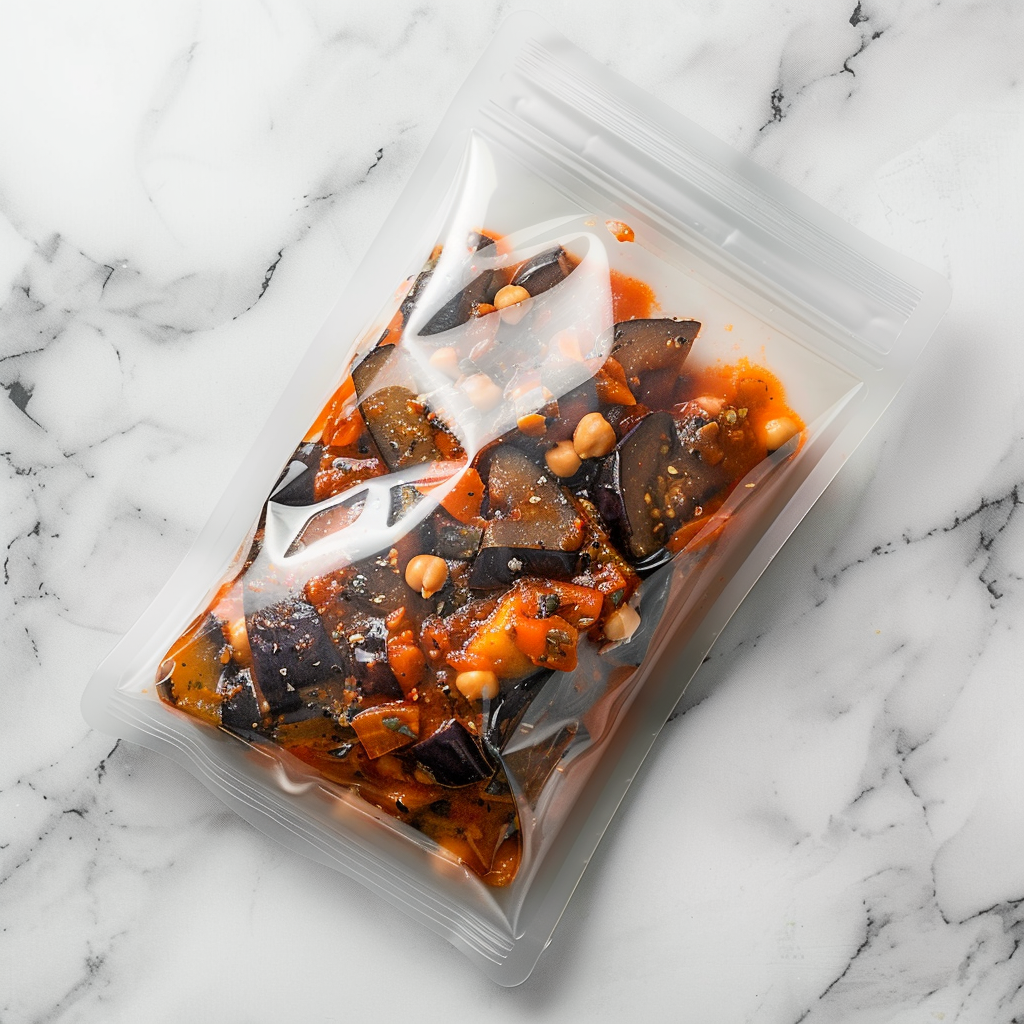 Ragoût d'aubergines et de pois chiches