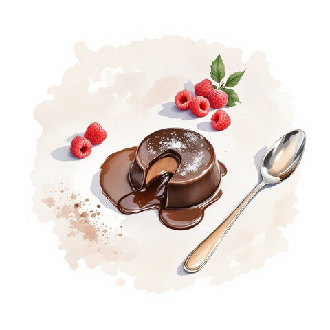 Desserts — watercolor illustration, The Private Chef