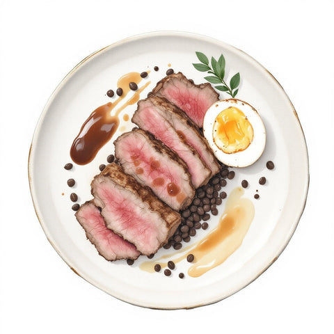 High protein dishes — watercolor illustration, The Private Chef