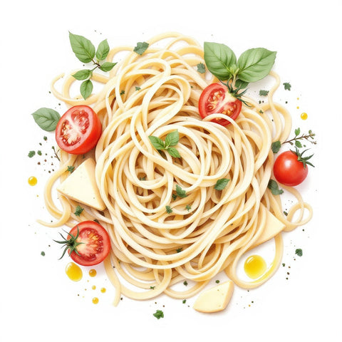 Italian cuisine — watercolor illustration, The Private Chef