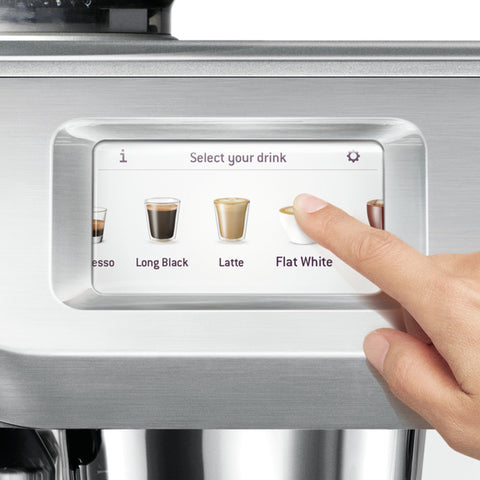 SAGE the Oracle Touch espresso machine, Stainless Steel, side view