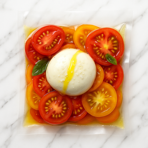 Burrata, Heritage Tomato & Basil Oil