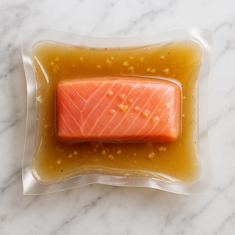 Line-caught Salmon Miso Dashi Broth