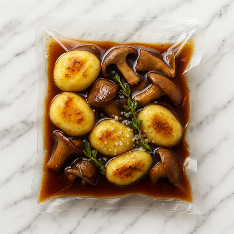 Potato Gnocchi, Wild Mushroom & Thyme Jus