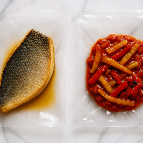 Sea Bream, Romesco & Roasted Peppers