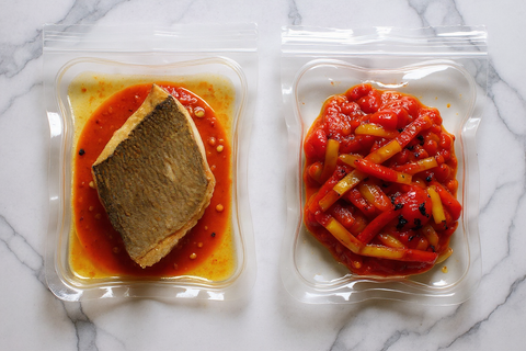 Sea Bream, Romesco & Roasted Peppers — Flux v3