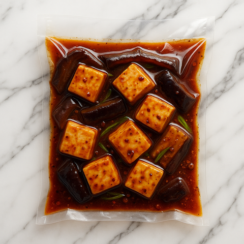 Sichuan Braised Aubergine & Tofu