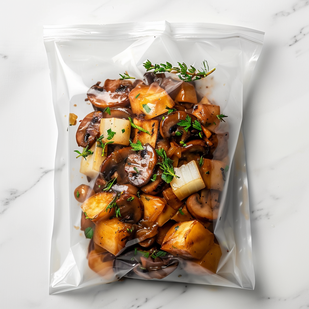 Stroganoff végétalien aux champignons