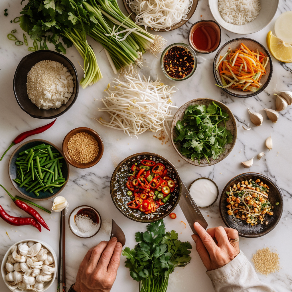 Ingrédients de la fusion asiatique